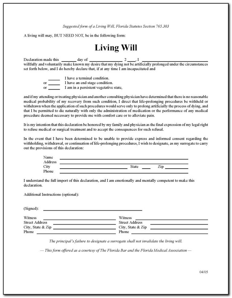 Last Will And Testament Template Pdf
