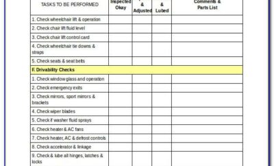 Lathe Machine Preventive Maintenance Checklist Format