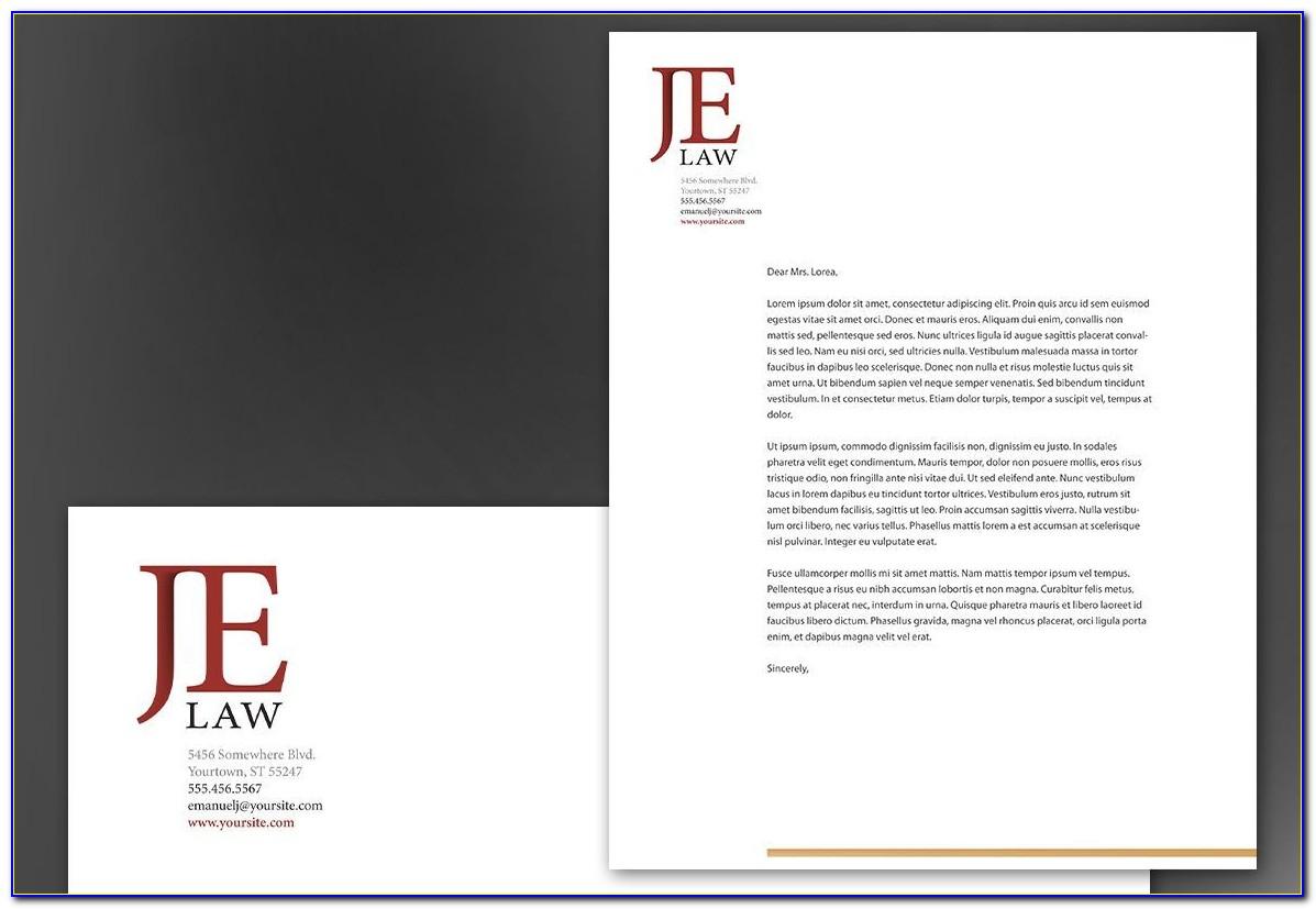 Law Firm Letterhead Design Examples