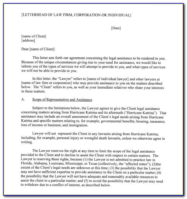 Law Firm Letterhead Examples