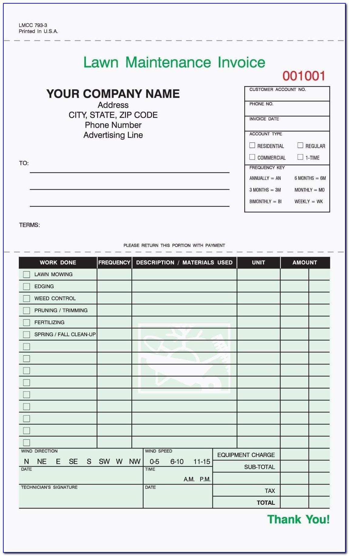 Lawn Maintenance Contract Forms
