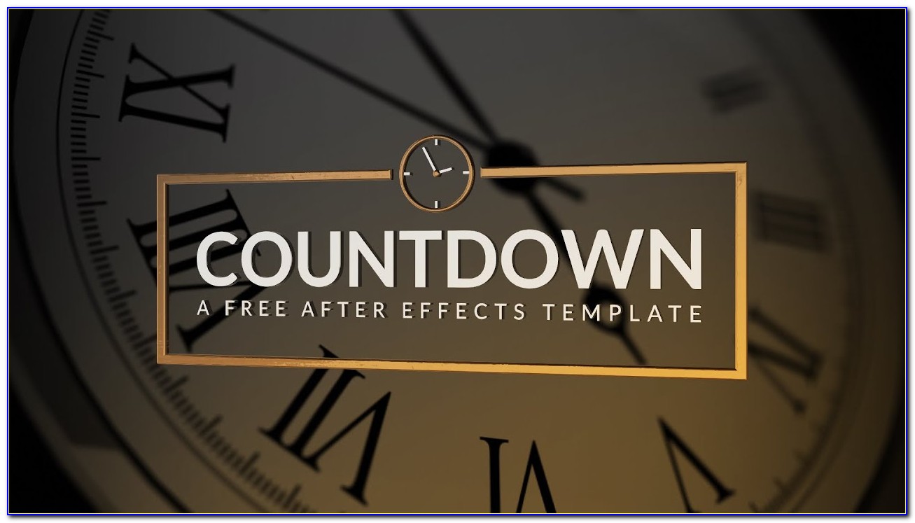 Lcd Countdown After Effects Template Download