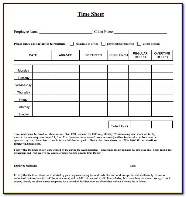 Legal Timesheet Template Excel