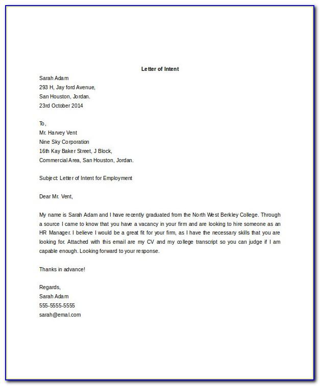 Letter Of Intent To Sue Template Uk