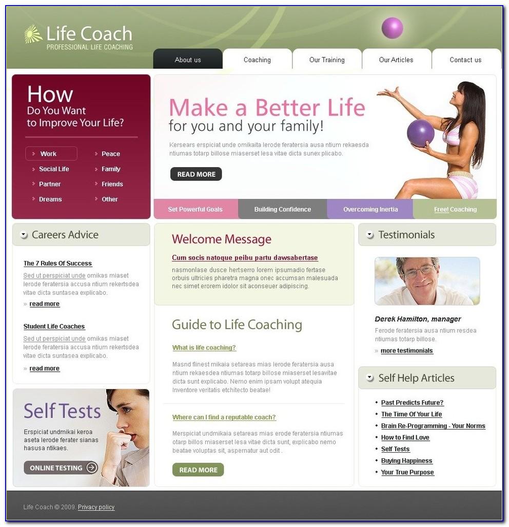 Life Coaching Website Template