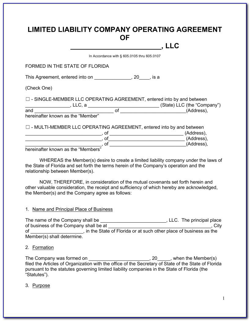 Llc Articles Of Incorporation Sample