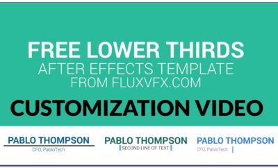 Lower Thirds After Effects Template Free