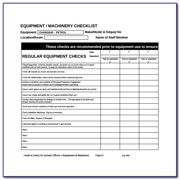 machine-preventive-maintenance-checklist-template