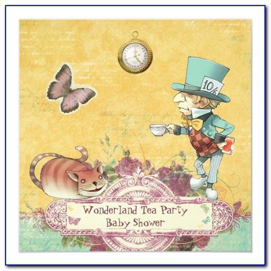 Mad Hatter Party Invitation Templates
