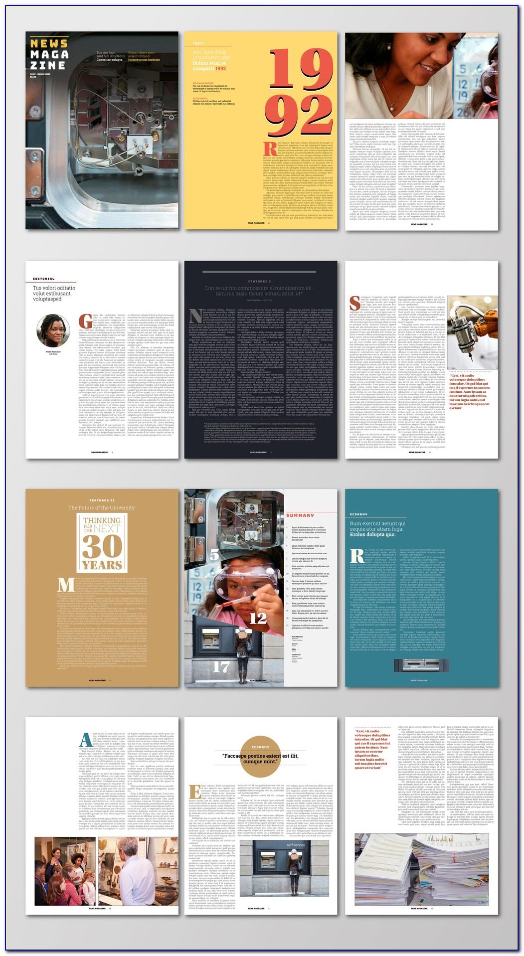 Magazine Layout Template Indesign Free