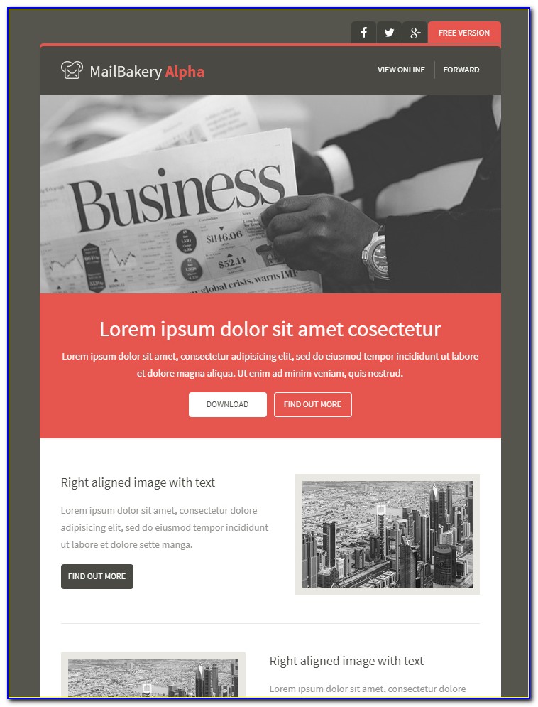 Mailchimp Newsletter Template Free Download