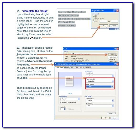 Mailing Label Template Word 2016