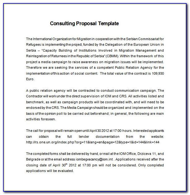 Management Consulting Services Proposal Template