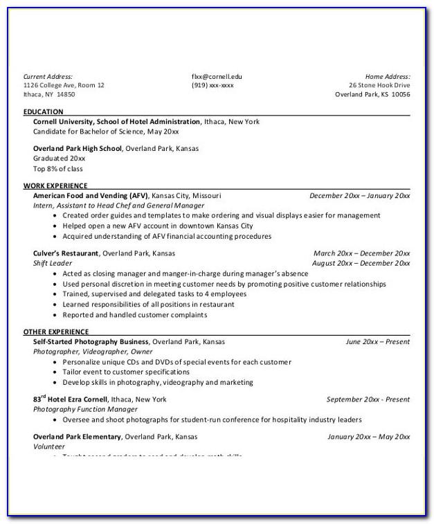 Manager Resume Template Microsoft Word