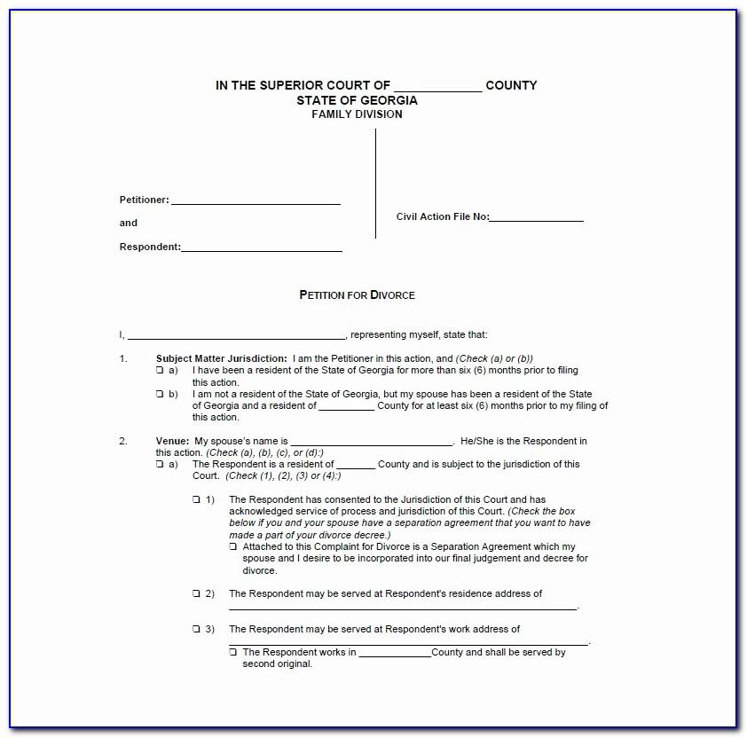 Marital Settlement Agreement California Example