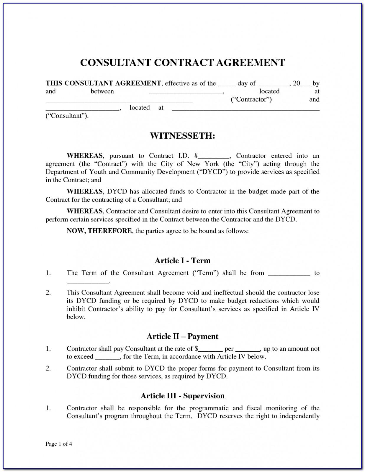 Marketing Consultant Agreement Template