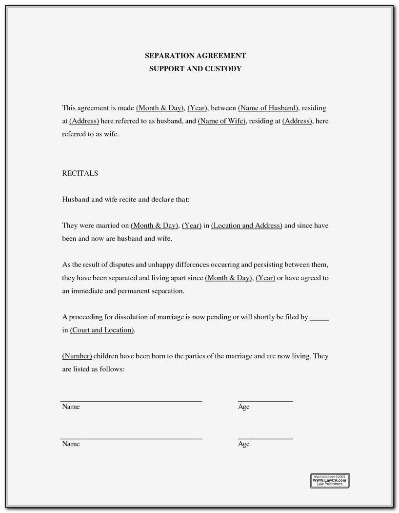 Marriage Contract Canada Example