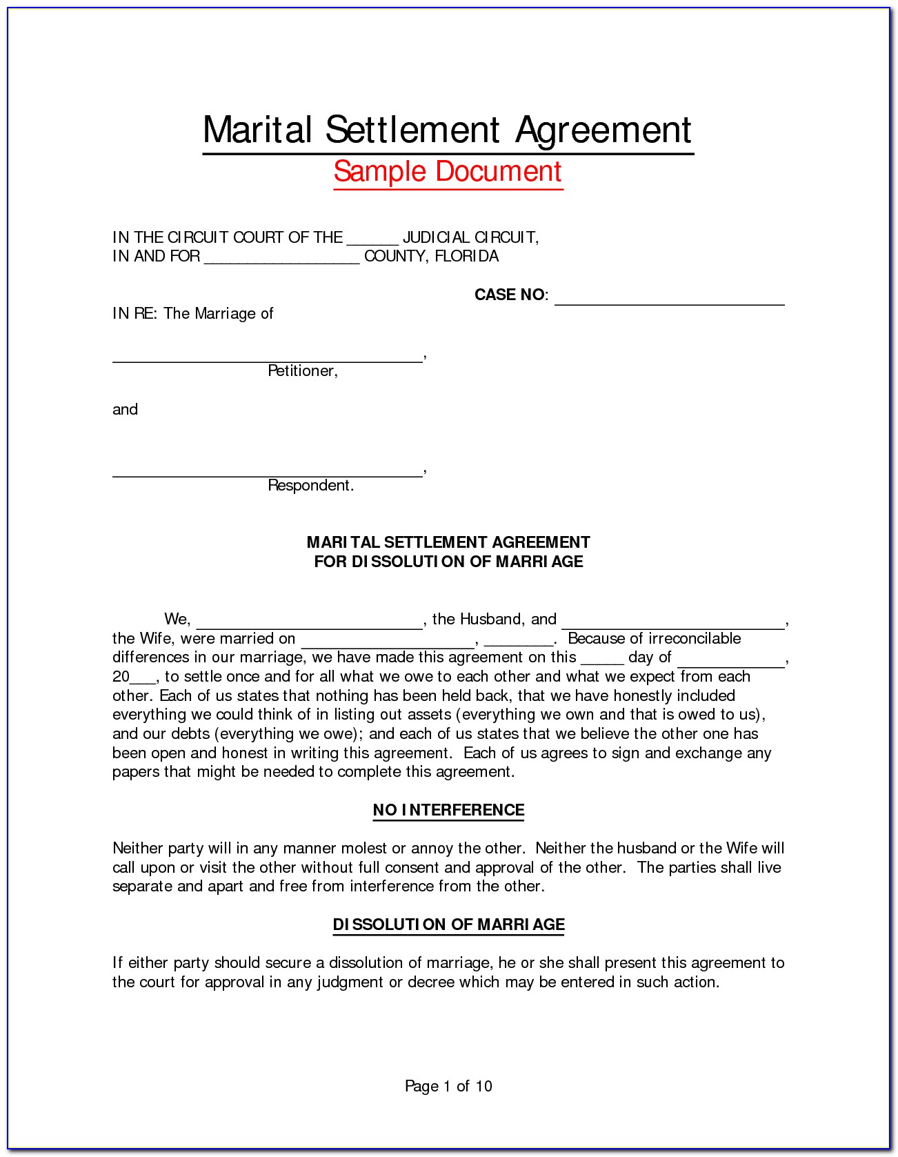 Marriage Contract Sample Form Philippines