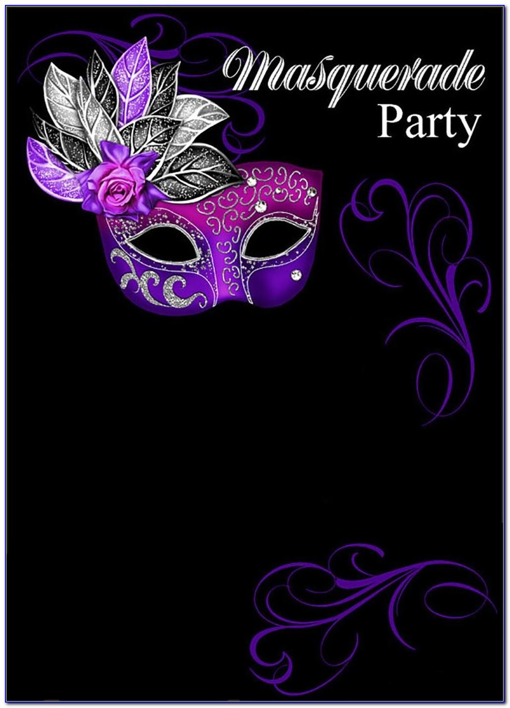 Masquerade Ball Invitation Templates Free