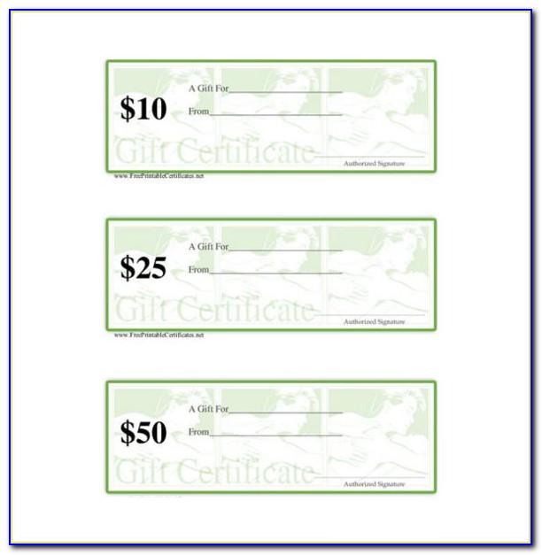 Massage Gift Certificate Templates Free Download