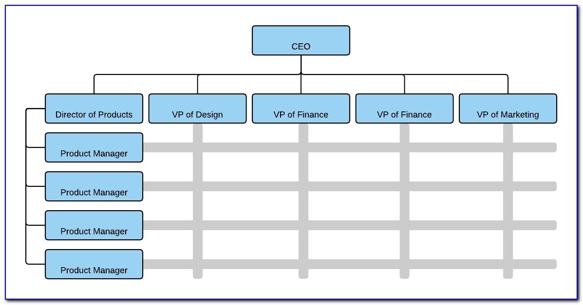 Matrix Organizational Structure Template