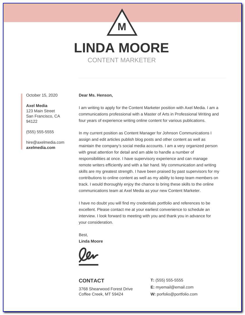 Operations Manager Cover Letter Template Free