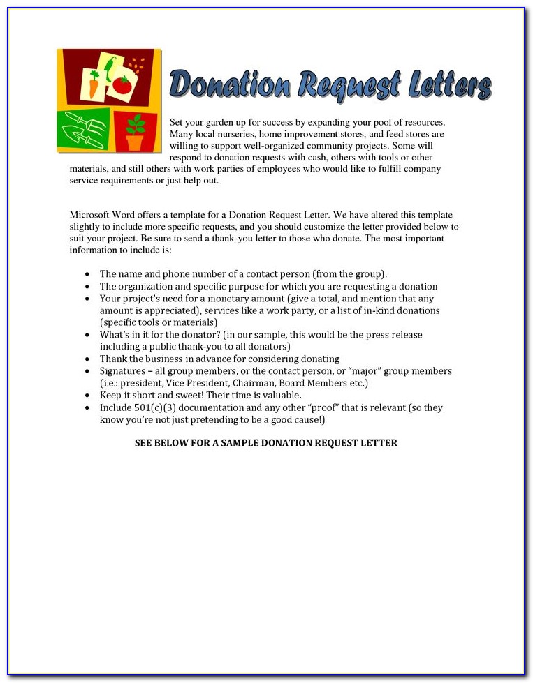 Sample Letter Requesting Donations For Mission Trip