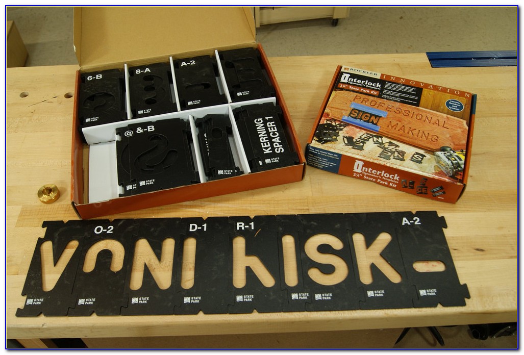 Stencils Letters For Hand Routers