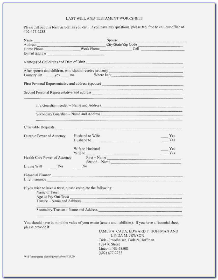 Template Free Printable Uk Last Will And Testament Forms