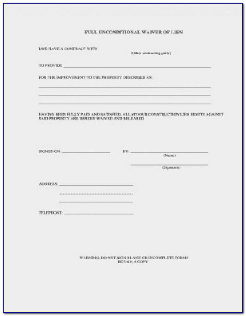 Wisconsin Partial Lien Waiver Form