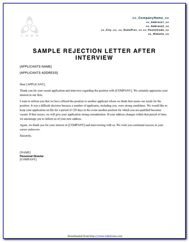 Acceptance Of Job Offer Letter Free Sample