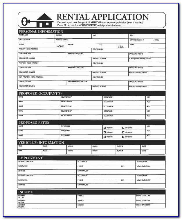 Apartment Lease Agreement Form