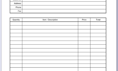 Australian Invoice Template Excel Free