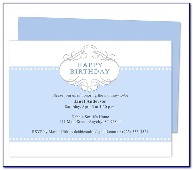 Birthday Invitation Templates For Mac Pages