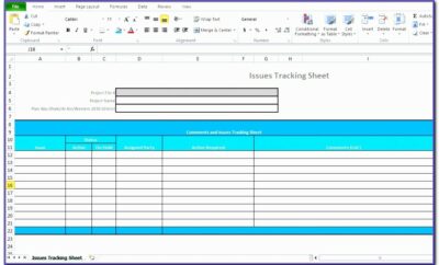 Bug Tracking Excel Template Free