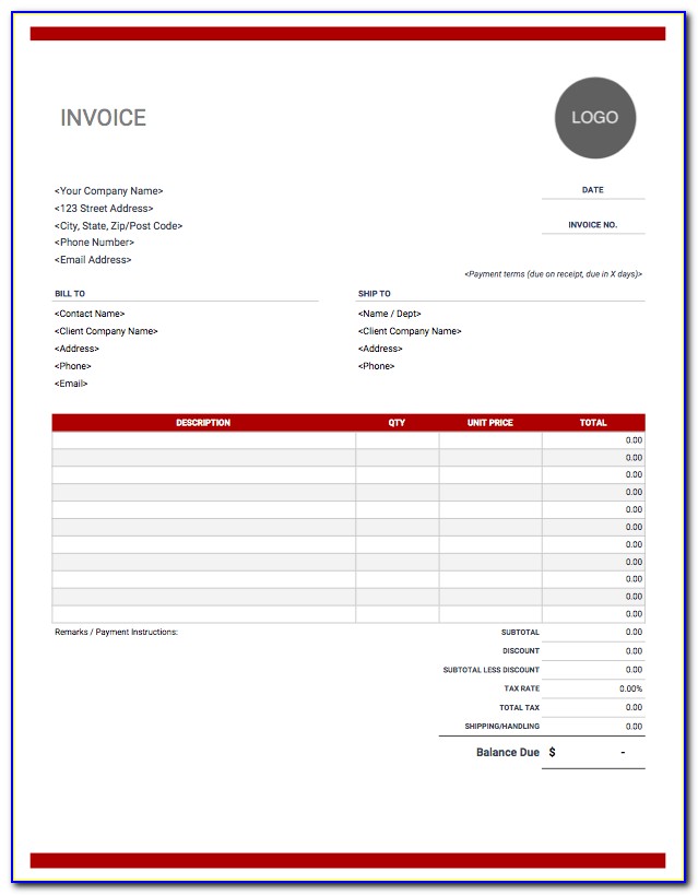 Custom Invoice Templates For Quickbooks Online