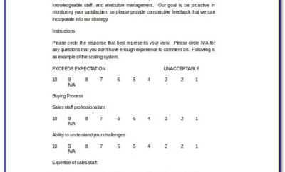 Customer Satisfaction Survey Questionnaire Doc