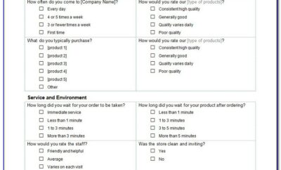 Customer Service Survey Template Doc