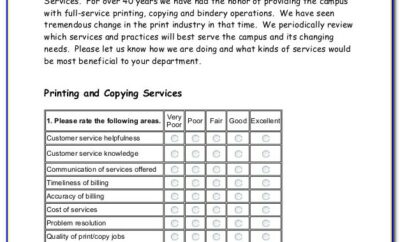 Customer Service Survey Template Free
