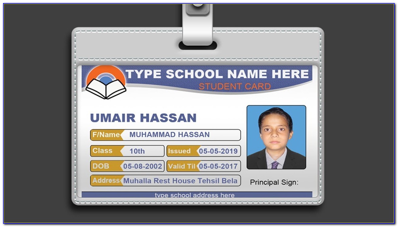 Employee Id Card Template Photoshop Free Download