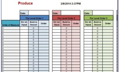 Free Inventory Control Management Excel Spreadsheet