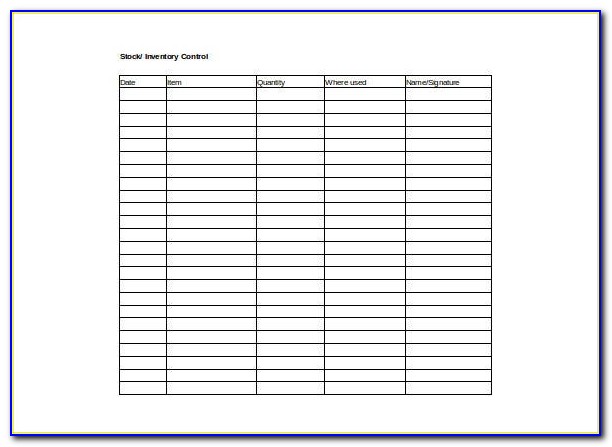 Free Inventory Tracking Spreadsheet Template Download