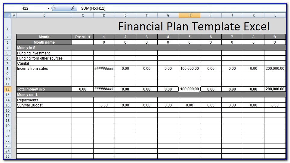 Free Investment Plan Template