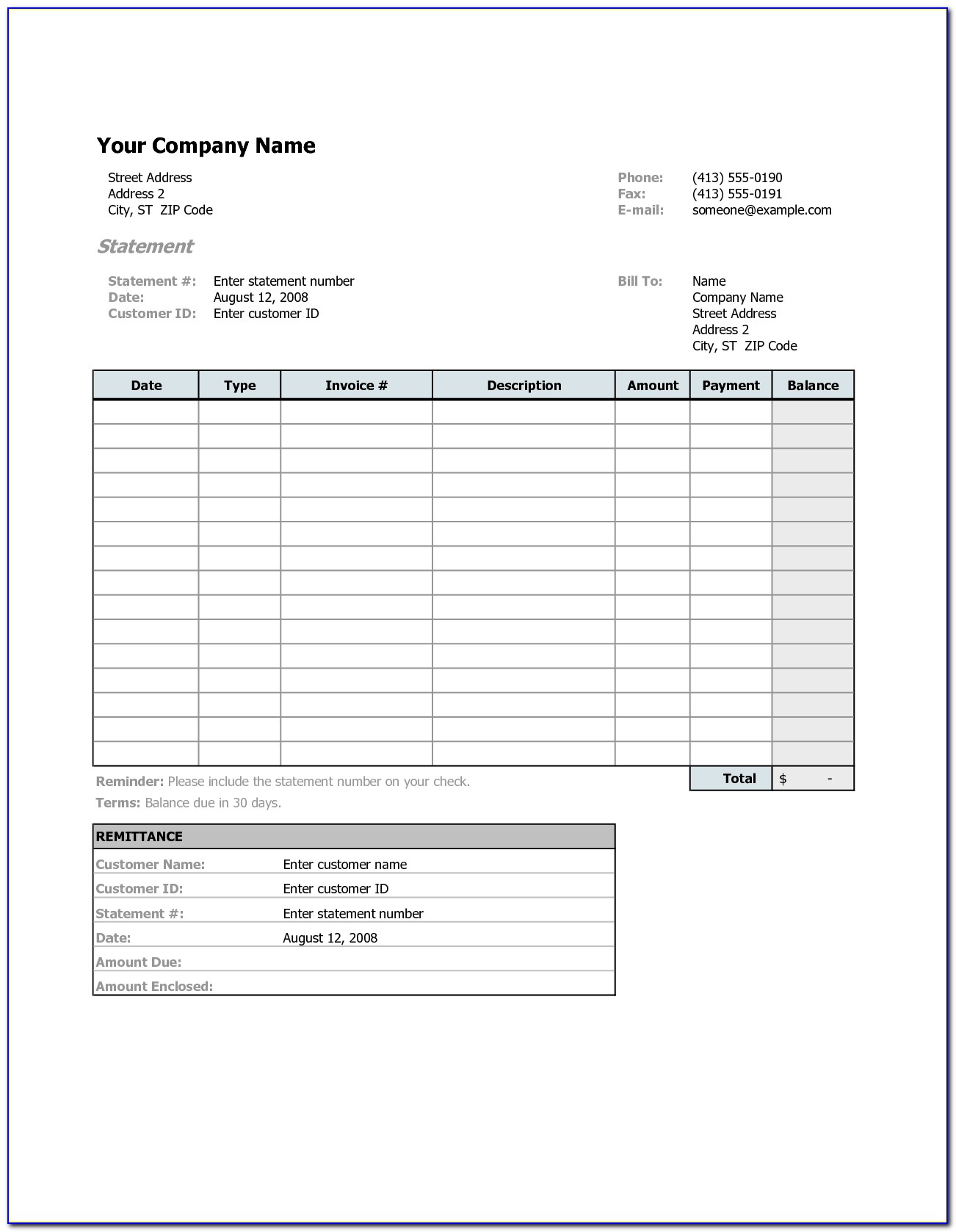 Free Invoice Template Excel Australia