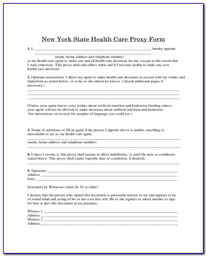 Health Care Surrogate Designation Form Florida