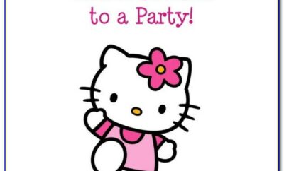 Hello Kitty 5 Th Birthday Invitation Wording