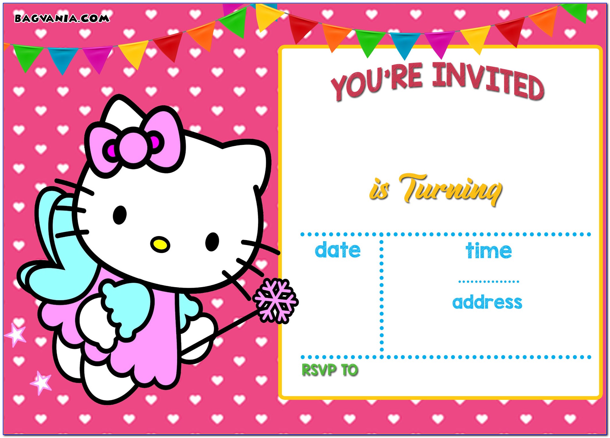 Hello Kitty Birthday Invitation Designs