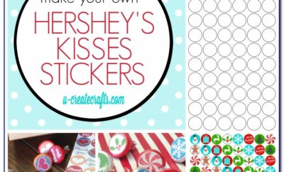 Hershey Kisses Stickers Template Diy