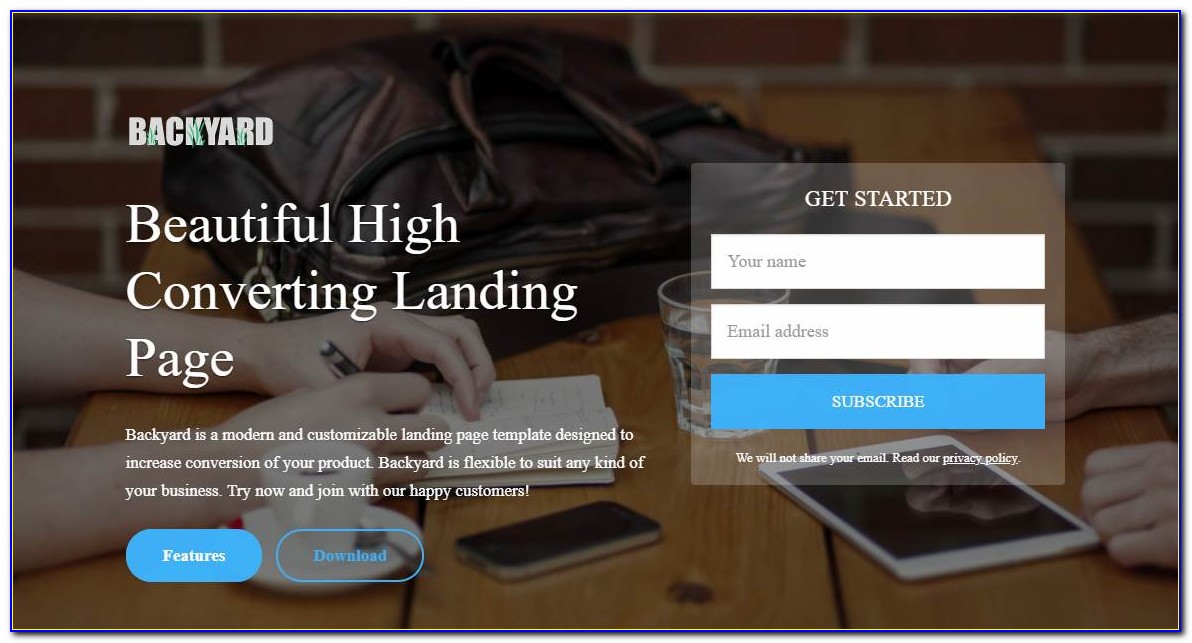 High Converting Landing Page Template