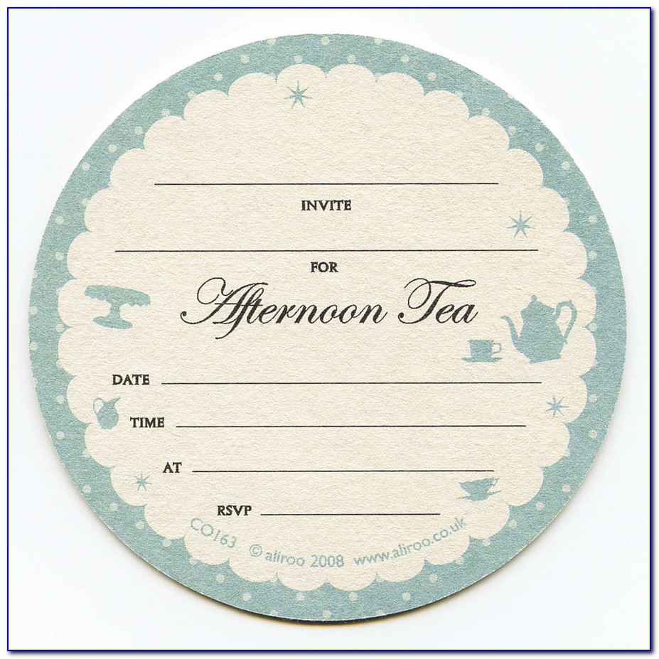 High Tea Invitation Template Download